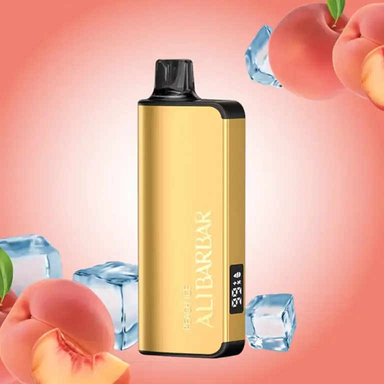 alibarbar ingot 9000 puffs – peach ice vape.webp