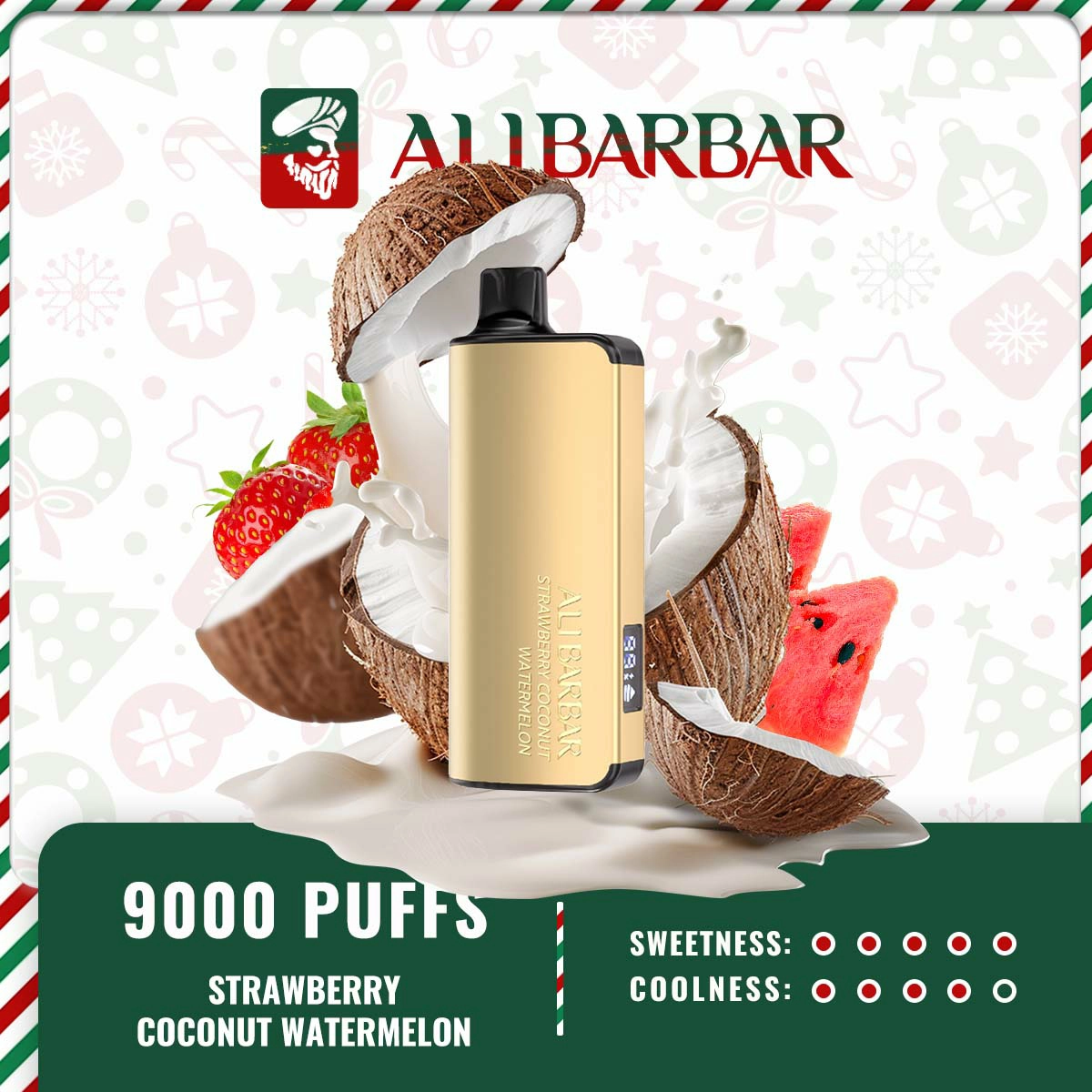 alibarbar ingot 9000 puffs strawberry coconut watermelon11.webp
