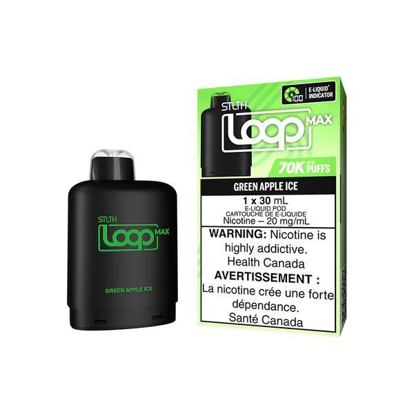 stlth loop max pod pack green apple ice edcf30b2 ce7f 4628 b8a6 4e2d30d3645e.webp