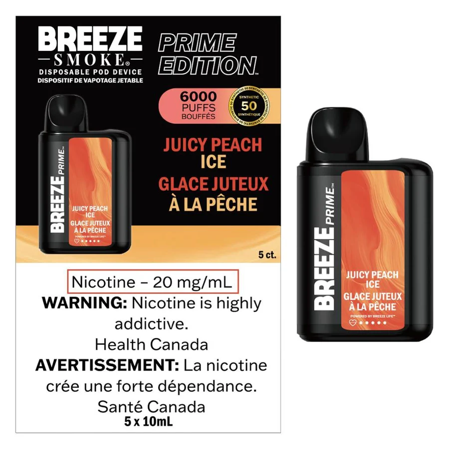 juicypeachice disposable qualityvapes canada bc alberta quebec toronto breezedisposable 1.webp
